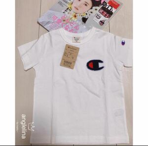 チャンピオン Tシャツ120 新品 タグ付き Champion 刺繍ロゴ 子供 半袖Tシャツ タグ付き Tシャツ