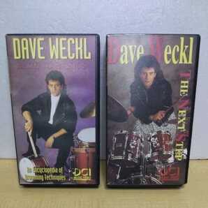 デイヴ・ウェックル DAVE WECKL  BACK TO BASICS ザ・ネクスト・ステップ VHS DAVE WECKL THE NEXT STEP ドラム教則ビデオ 計２本 Z8の画像1