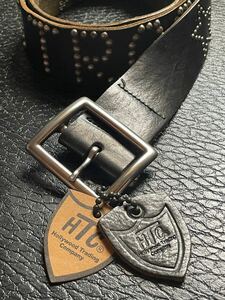 HTC SOLID BRASS 「BLACK TRASH」studs belt