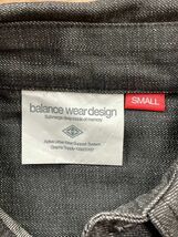 未使用品 BALANCE WEAR DESIGN バランスウェアデザイン デニム ワークシャツ ブラック サイズS_画像3