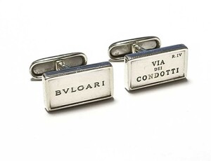  BVLGARY запонки кафф links серебряный запонки SV925 Logo запонки кнопка BVLGARI
