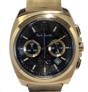 ポールスミス 時計 クロノグラフ 0520-T013694 TA ゴールド SS GP 腕時計 クォーツ メンズ 紳士用 QZ時計 ダークブラウン文字盤 Paul Smith