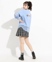 新品・ピンクラテシアーシャツフェイクレイヤード　長袖Tシャツ　150_画像2