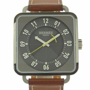 【中古】 HERMES エルメス カレH AT TI2.710 裏スケ メンズ 腕時計 【ブランド】