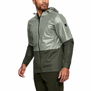 アンダーアーマー UA スワケット ジャケット Mサイズ 定価16500円 カーキ UNDER ARMOUR フルジップ フーディー パーカー