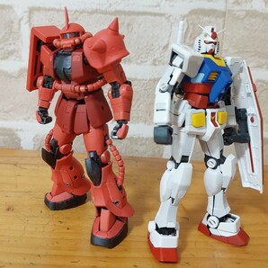 RG RX78-2 MS-06S ガンダム&シャアザク　完成　組立済　塗装　２体セット