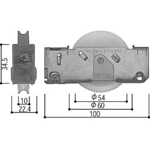 YKK 玄関引き戸 戸車 HH3K11286  1個 送料無料 kenzの画像1