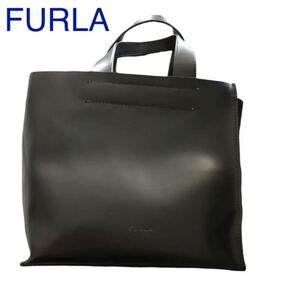 フルラ FURLA レザー ハンドバッグ 黒