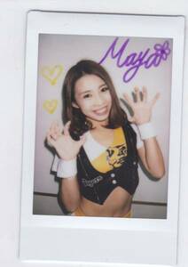 B8087 BBM【Maya】 2017 チアリーダー 華 チェキ 直筆サイン 3/5 阪神 まや Tigers Girls