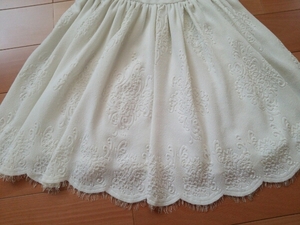  rare *snidel One-piece 1 [ beautiful goods ] white botanikaru embroidery race white no sleeve Kiyoshi . on goods te-to! lady's 