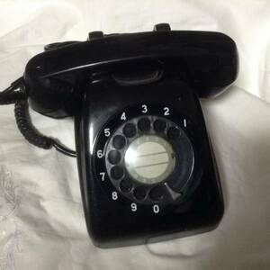  Showa Retro black telephone 