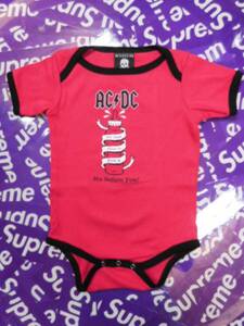 【新品 送料無料】ACDC ロンパース 11 出産祝い ROCK ロック　3-6Mサイズ 70 80 BABY服　ベビー服