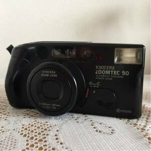 アンティーク 京セラ フイルムカメラ ZOOMTEC90 35mm 昭和レトロ ブラック