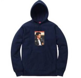 supreme Michael Jackson パーカー navy M