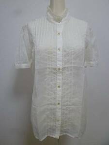  Proportion Body Dressing # white frill collar blouse shirt 37