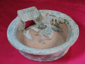 B　漢緑釉羊圏　漢時代 中国 遺跡発掘品 本物　副葬品　明器　考古学 シルクロー
