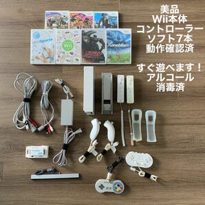 Nintendo Wii本体・ソフト・コントローラー各種セット 任天堂Wii 一式 付属品