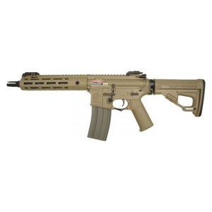 【新品☆即納】ARES X EMG X KAC SR-16E3 MOD2 M-LOK CQB デザートカラー *日本仕様 【品番：AR-074】