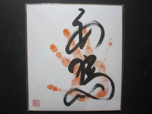  large sumo cheap horse Ozeki hand-print autograph seal entering 