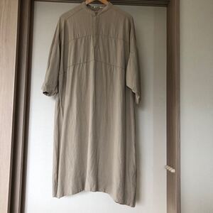 niko and… ニコアンド 麻 リネンワンピース ゆったりシルエット ロングワンピース
