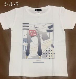 ◆新品◆アニメプリント、シルバ　.レディース.半袖Tシャツ◆Mサイズ、定価¥4180-、綿100%、ホワイト、カールズ、ボーイズ、男女兼用