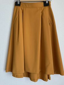  Natural Beauty * flair skirt mustard orange 