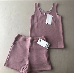  new goods * unused Le Coq tank top & short pants top and bottom set * M * QLWNJM02 & QLWNJM03 pink series 