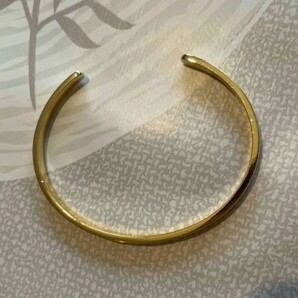 import ゴールドメッキバングル シルバー ブレスレット