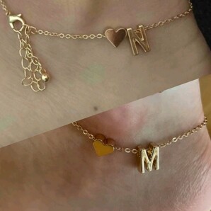 アルファベット ゴールド アンクレット