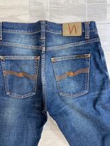 Nudie Jeans/ヌーディジーンズ/Dude Dan/デュードダン/デニムパンツ/ストレッチ/29×32/レギュラーフィット/美シルエット_画像6