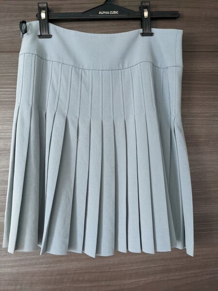 ダナ・キャラン DKNY プリーツスカート ミニスカート グレー系 サイズ4