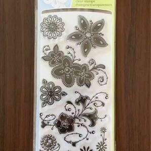 INKADINKADO クリアスタンプ Gem Stone Flowers