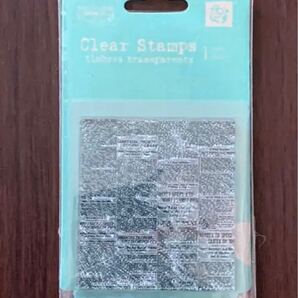 スクリプト 英字 背景 クリアスタンプ