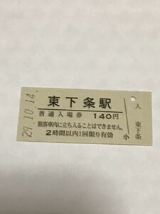 JR東日本 磐越西線 東下条駅（平成29年）