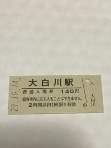 JR東日本 只見線 大白川駅（平成29年）