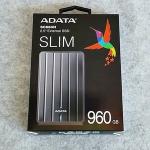 2.5インチ 960GB ポータブルSSD A-DATA SC660H USB 3.1 新品同様 