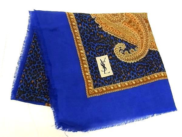 ヤフオク! -「サンローラン 大判ストール」(イヴ・サンローラン) (い ...