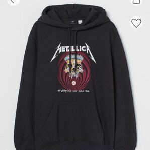 H&M ×メタリカ METALLICA パーカー 黒 XL