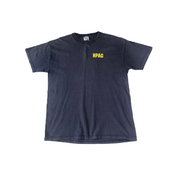 USA製　90ｓ　JERZEES　デザインTシャツ　プリントロゴ　ポリス　Mサイズ