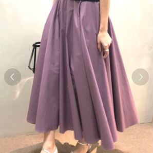 美品 ランダ(RANDA) フレアマキシスカート ライラック