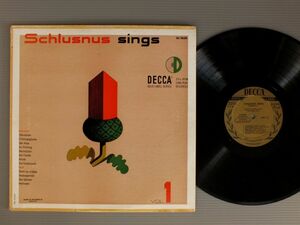 ●米LP HEINRICH SCHLUSNUS/SCHLUSNUS SINGS VOL 1-SCHUBERT-WOLF●