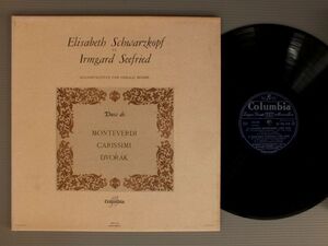 ●仏LP ELISABETH SCHUWARZKOPF IRMGARD SEEFRIED/MONTEVERDI CARISSIMI DVORAK DUOS●