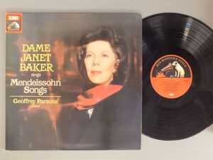 ●英LP DAME JANET BAKER/MENDEISSOHN SONGS●