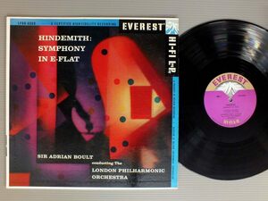 ●米LP BOULT/HINDEMITH-SYM. IN E-FLAT●