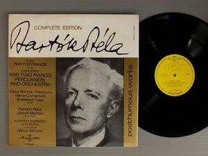 ●洪LP ERZSEBET TUSA-JOZSEF MARTON-JANOS SANDOR/COMPLETE EDITION-BARTOK BELA●