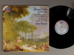 ●英LP IONA BROWN/MOZART-VIOLIN CONC. K207-K219●