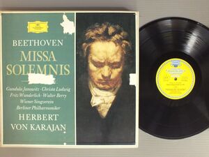 ●独LP KARAJAN - JANOWITZ - CHRISTA LUDWIG etc./BEETHOVEN - MISSA SOLEMNIS●