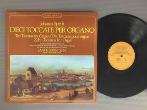 ●輸LP JANOS SEBERSTYEN/JOHANN SPETH - DIECI TOCCATE PER ORGANO●