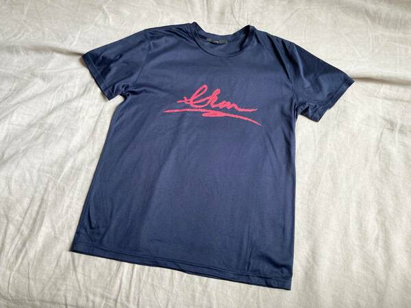 新品 20AW AKM エーケーエム LIP LOGO CREW T195 リップ ロゴ プリント 半袖 クルーネック コットン Tシャツ カットソー L ネイビー 紺 ◇6