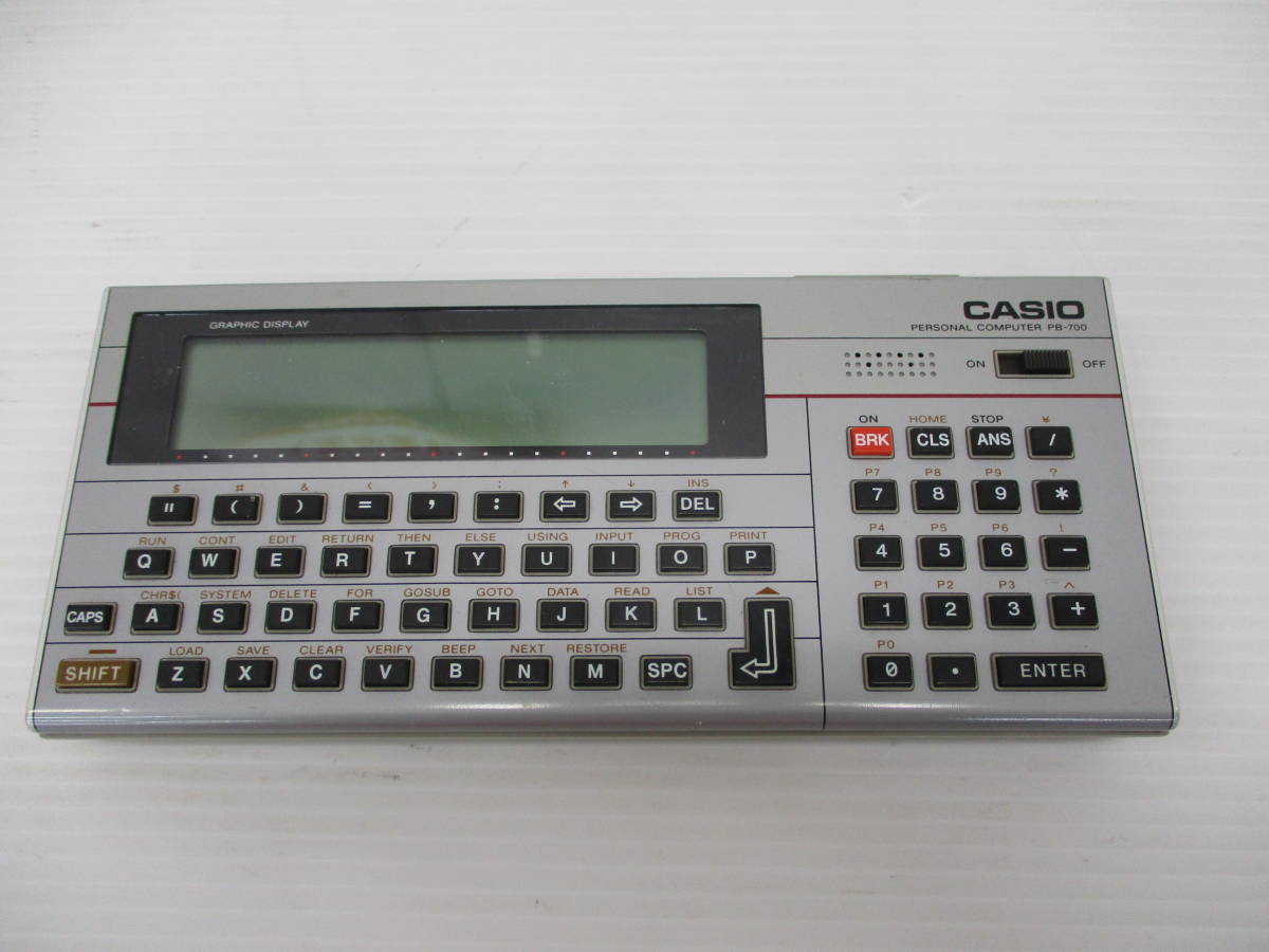 シルバーグレー サイズ CASIO PB-700 プリンタ/カセットFA-10セット